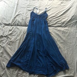 Indigo Maxi Dress, NWT